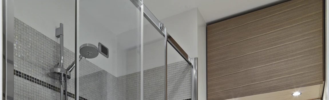 Frosted Glass Shower Doors in Wellington, AB